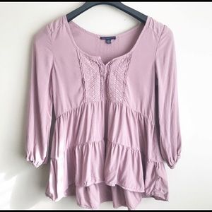 American Eagle Mauve Tunic Top -used